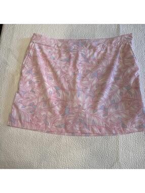 Women’s IZOD Golf Skort Stretch Skirt w Shorts Pocket Side Zipper  Size 14